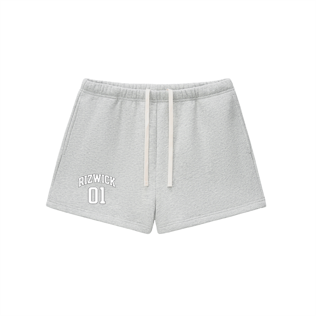 RIZWICK ‘01’ Women Grey Fleece Shorts