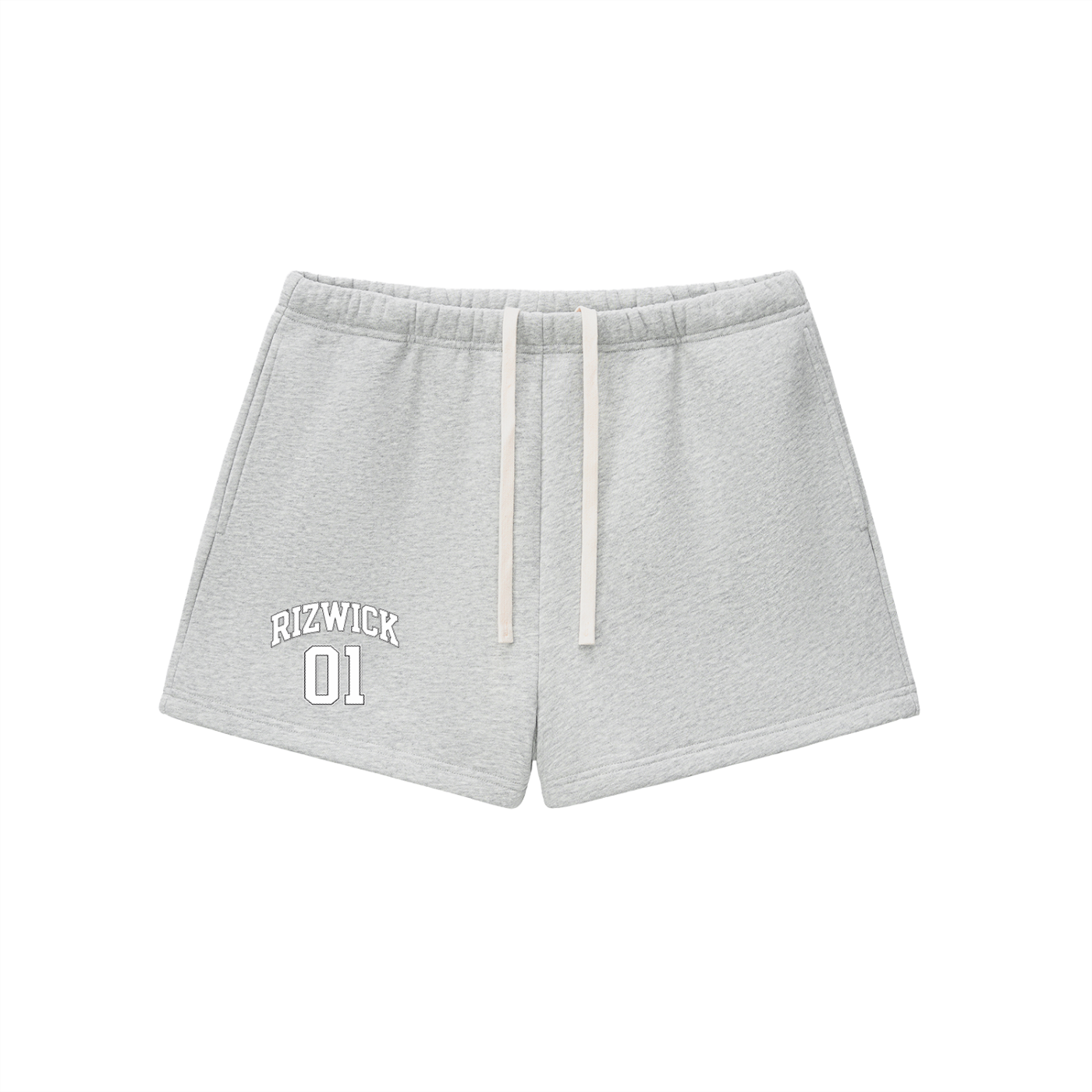 RIZWICK ‘01’ Women Grey Fleece Shorts