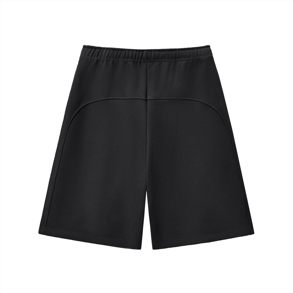 RIZWICK ‘01’ Black Heavyweight Fleece Shorts