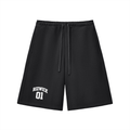 RIZWICK ‘01’ Black Heavyweight Fleece Shorts