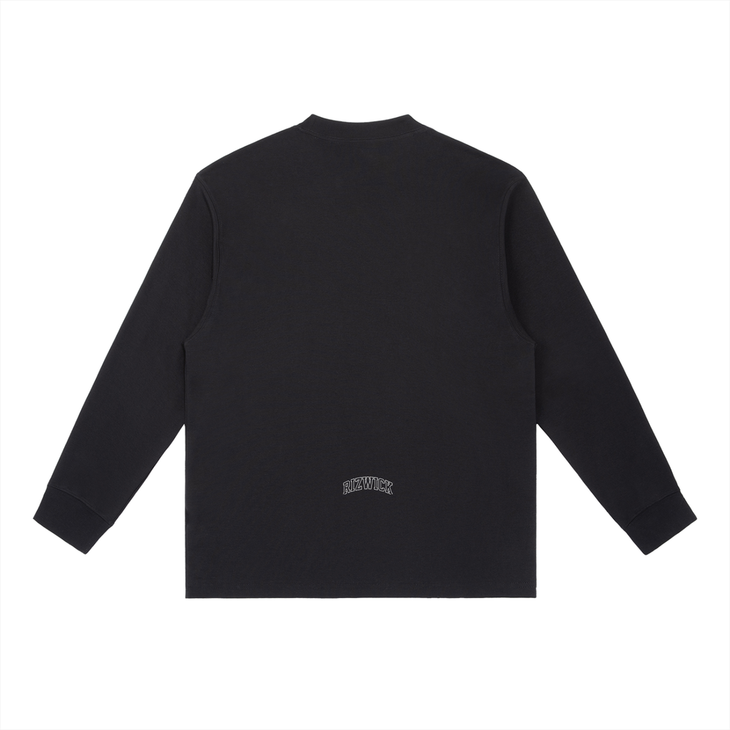 RIZWICK ‘LYWTTR’ Essential Crewneck Long-Sleeve T-Shirt
