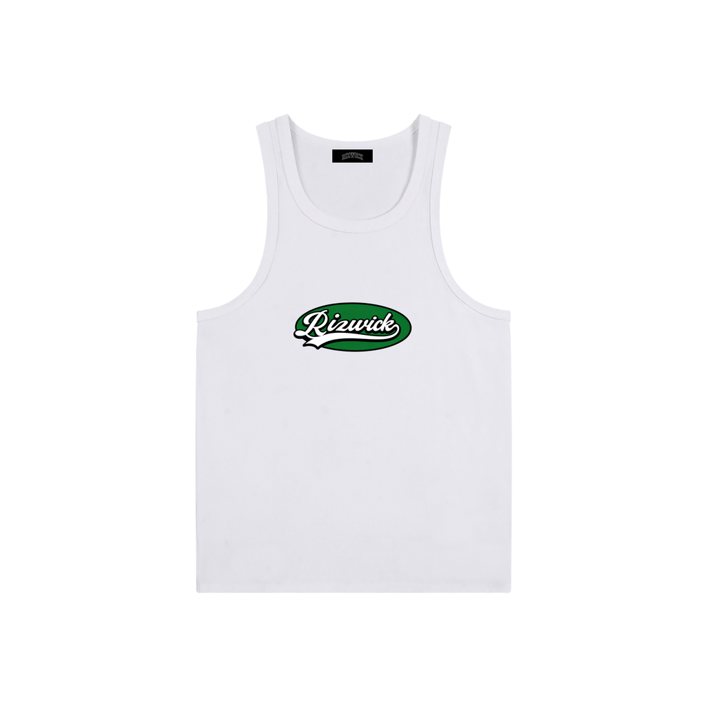 RIZWICK 'G' White Tank Top