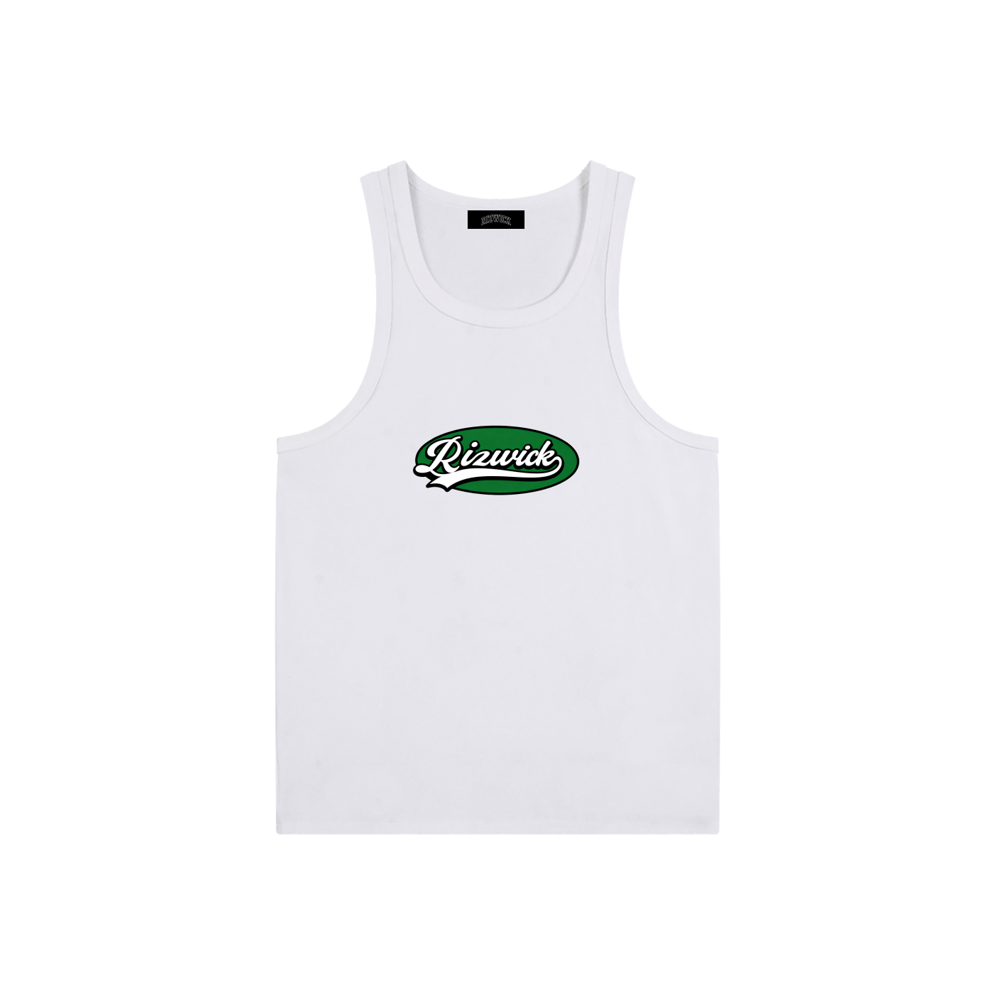 RIZWICK 'G' White Tank Top