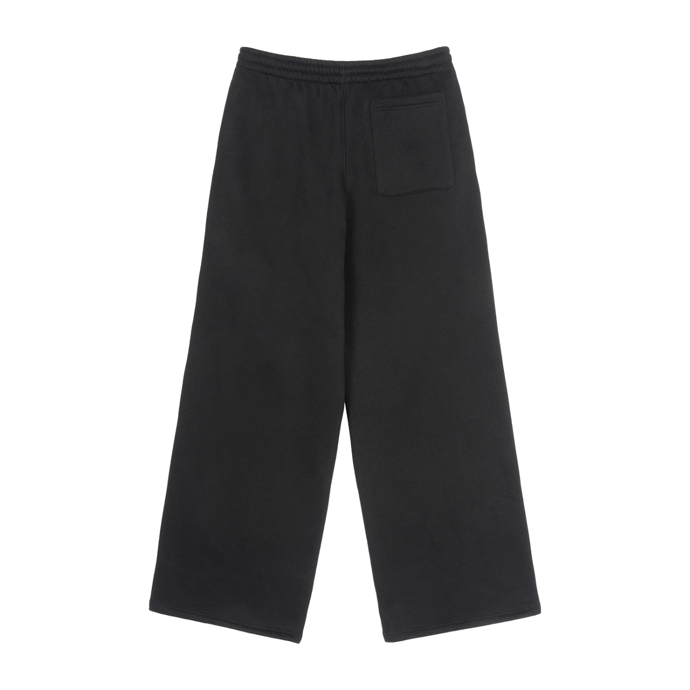 RIZWICK 'LYWTTR' Black Fleece Drawstring Straight-Leg Sweatpants