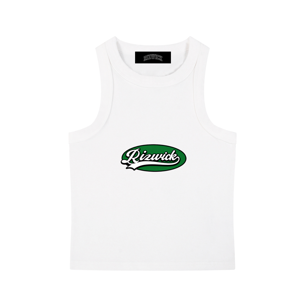 RIZWICK ‘G’ White Washed Tank Top