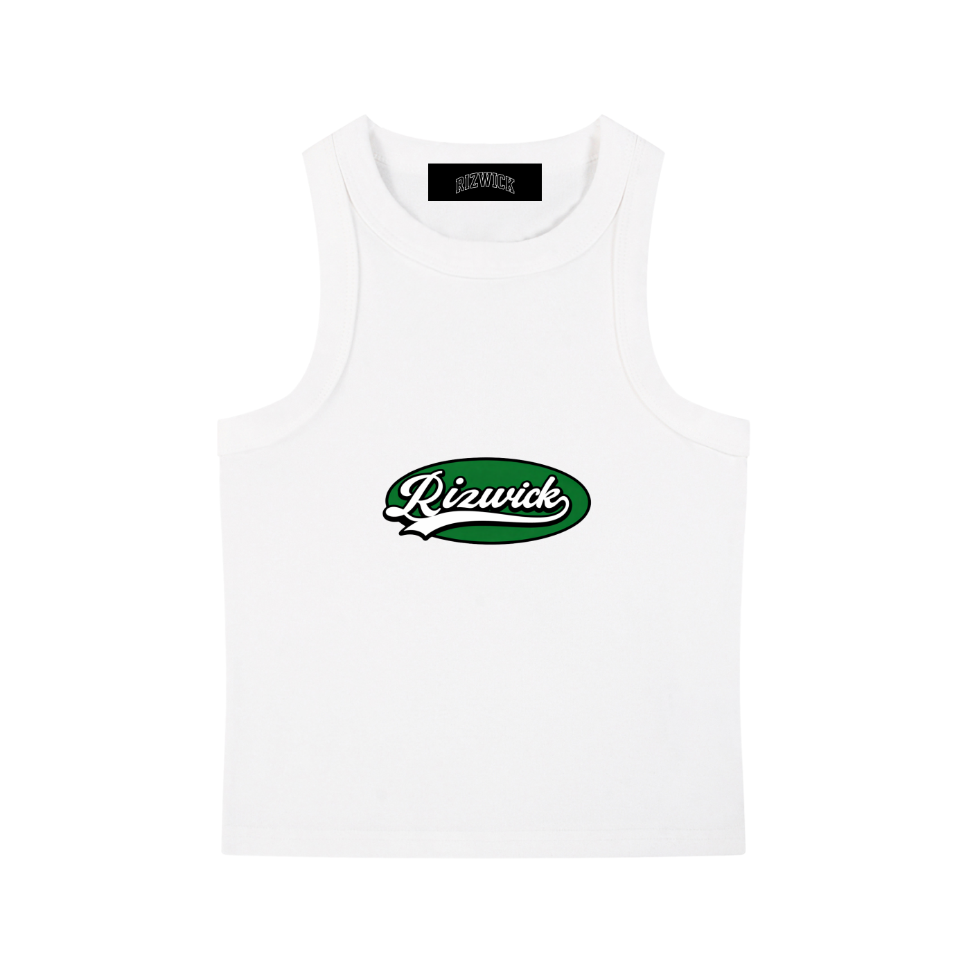 RIZWICK ‘G’ White Washed Tank Top