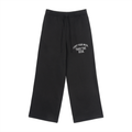 RIZWICK 'LYWTTR' Black Fleece Drawstring Straight-Leg Sweatpants